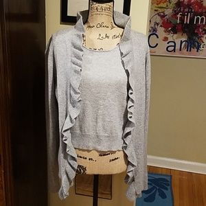 Evelyn Grace Casmere Grey 2-piece Set EUC